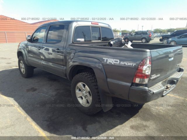 3TMJU4GN0EM173085 - 2014 TOYOTA TACOMA DOUBLE CAB PRERUNNER Gray photo 3