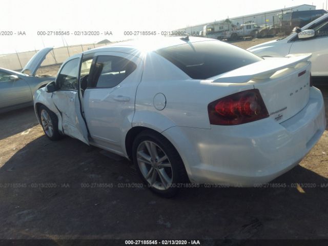 1B3BD1FG1BN584486 - 2011 DODGE AVENGER MAINSTREET White photo 3