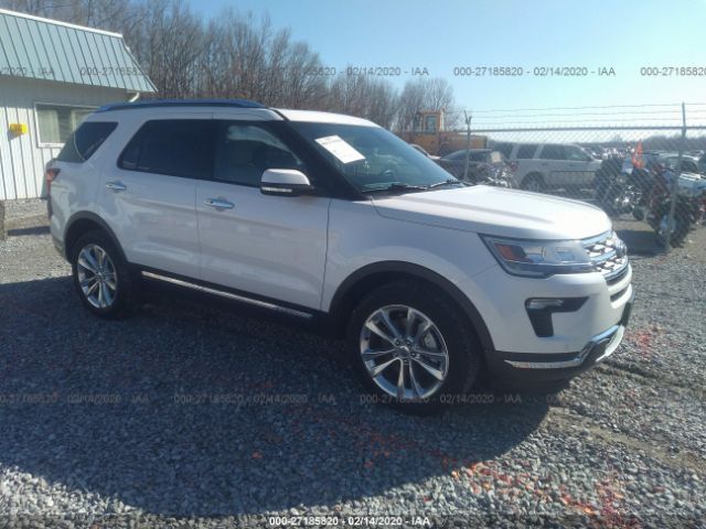 1FM5K8F85KGA58073 - 2019 FORD EXPLORER LIMITED White photo 1