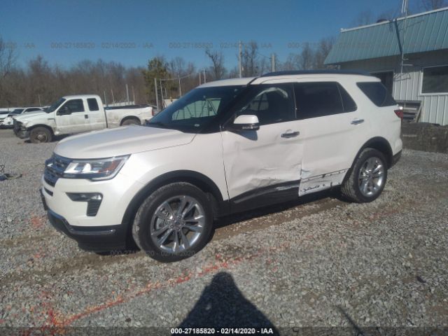 1FM5K8F85KGA58073 - 2019 FORD EXPLORER LIMITED White photo 2