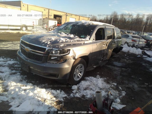 1GNSKBKC3LR164954 - 2020 CHEVROLET TAHOE K1500 LT Gray photo 2