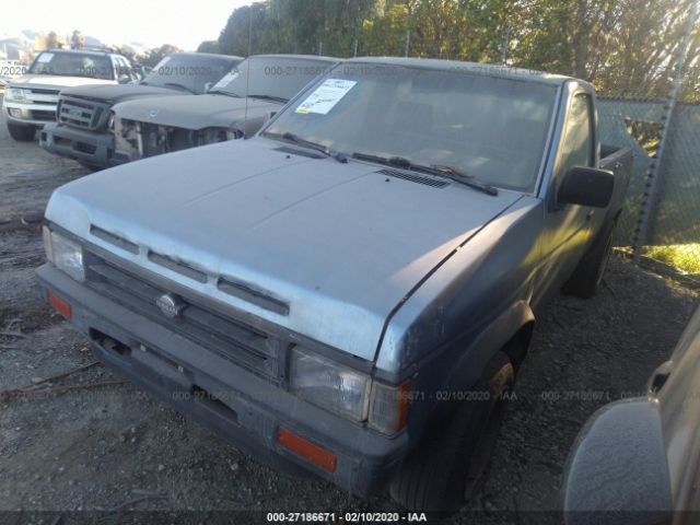 1N6SD11S1NC369763 - 1992 NISSAN TRUCK SHORT WHEELBASE Blue photo 2