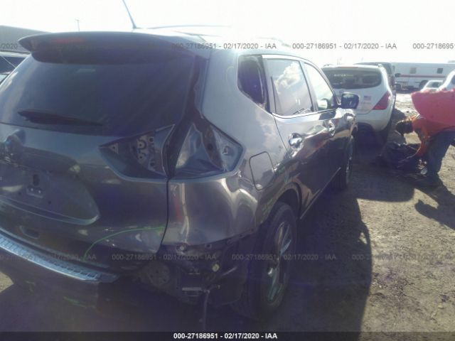 5N1AT2MV0GC850535 - 2016 NISSAN ROGUE S/SL/SV Gray photo 4