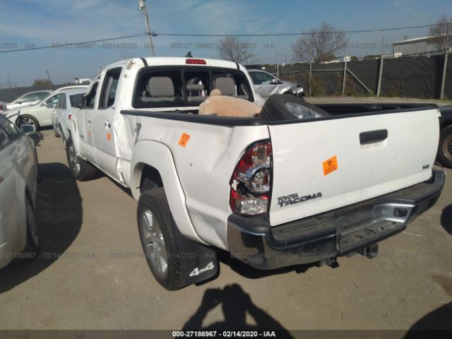 5TFMU4FNXDX012203 - 2013 TOYOTA TACOMA DOUBLE CAB LONG BED White photo 3