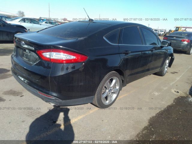 3FA6P0G71ER158479 - 2014 FORD FUSION S Black photo 4