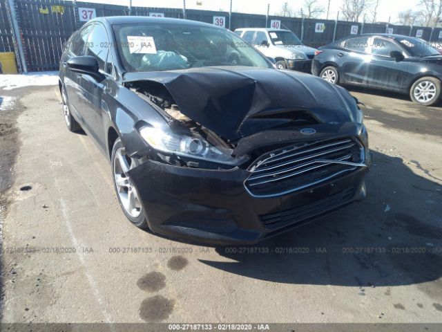 3FA6P0G71ER158479 - 2014 FORD FUSION S Black photo 6