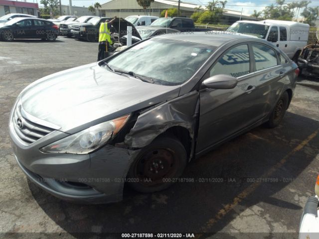 5NPEB4AC9DH510601 - 2013 HYUNDAI SONATA GLS Gray photo 2