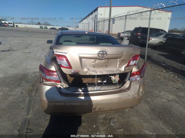4T1BF3EK8BU609279 - 2011 TOYOTA CAMRY SE/LE/XLE 金色 照片 6