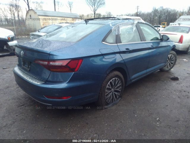 3VWCB7BU0KM167004 - 2019 VOLKSWAGEN JETTA S/SE/R-LINE Blue photo 4