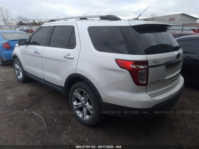 1FMHK7F83BGA56622 - 2011 FORD EXPLORER LIMITED White photo 3