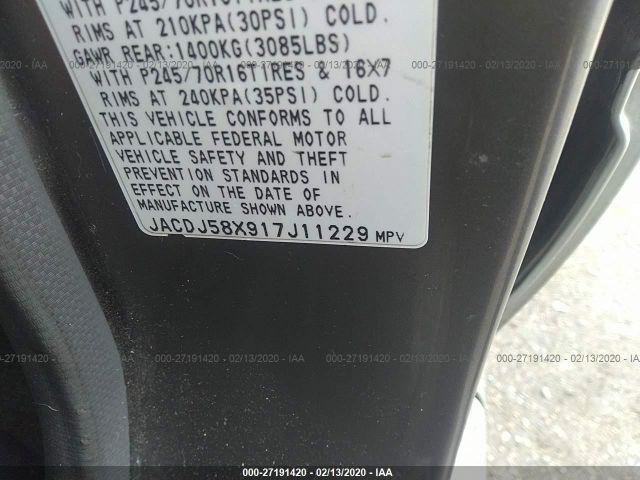 JACDJ58X917J11229 - 2001 ISUZU TROOPER S/LS/LIMITED 棕色 照片 9