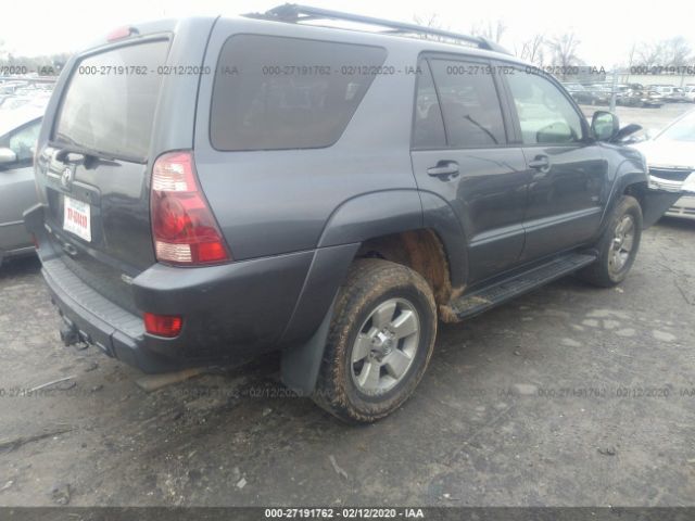 JTEZU14R450048940 - 2005 TOYOTA 4RUNNER SR5/SPORT Gray photo 4