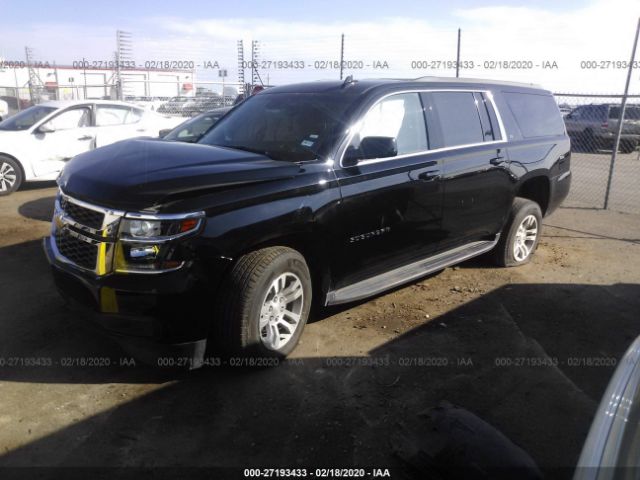 1GNSCHKC1LR120192 - 2020 CHEVROLET SUBURBAN C1500 LT Black photo 2