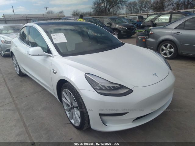 5YJ3E1EA3LF509902 - 2020 TESLA MODEL 3  White photo 1