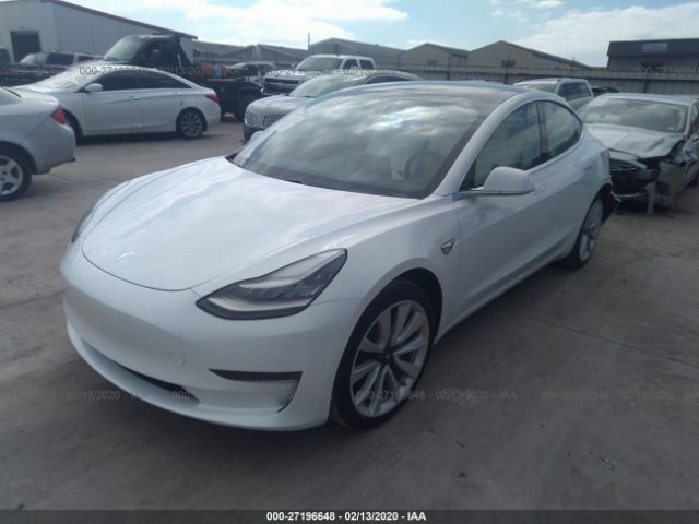 5YJ3E1EA3LF509902 - 2020 TESLA MODEL 3  White photo 2