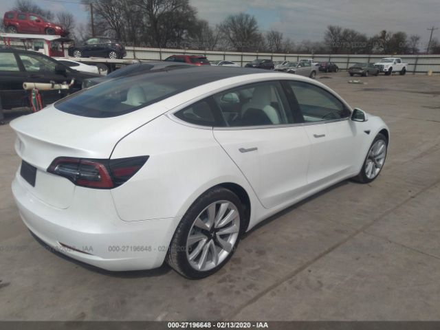 5YJ3E1EA3LF509902 - 2020 TESLA MODEL 3  White photo 4