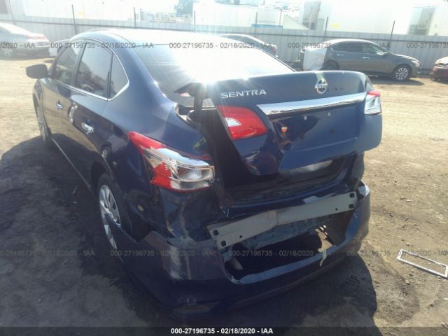 3N1AB7AP3GY232548 - 2016 NISSAN SENTRA S/SV/SR/SL Blue photo 3