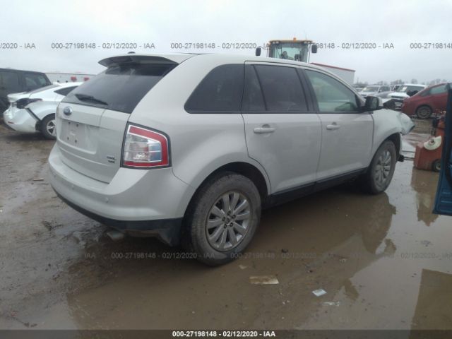 2FMDK49C97BA76191 - 2007 FORD EDGE SEL PLUS White photo 4