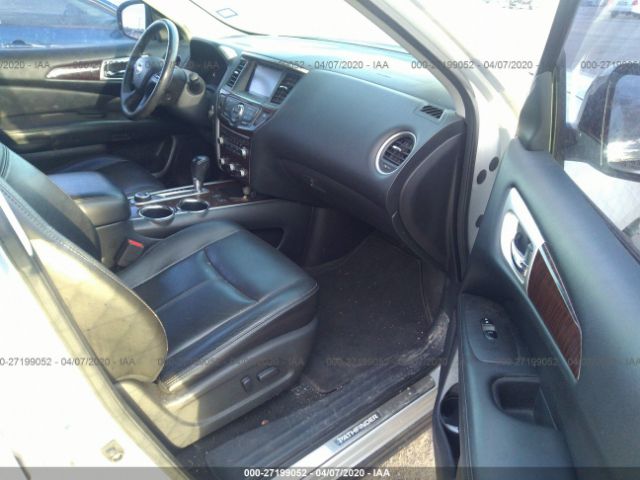 5N1AR2MM3DC608310 - 2013 NISSAN PATHFINDER S/SV/SL/PLATINUM Silver photo 5