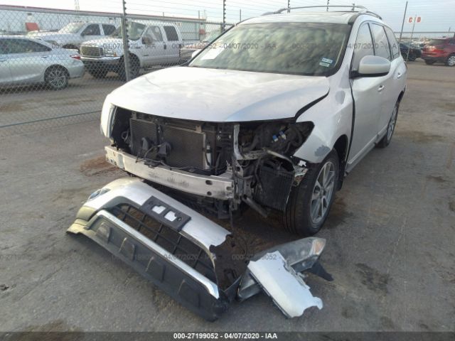 5N1AR2MM3DC608310 - 2013 NISSAN PATHFINDER S/SV/SL/PLATINUM Silver photo 6