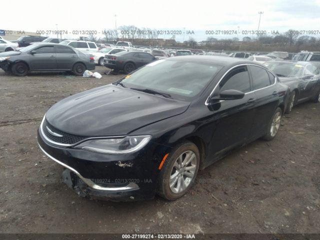 1C3CCCAB5GN129701 - 2016 CHRYSLER 200 LIMITED Black photo 2