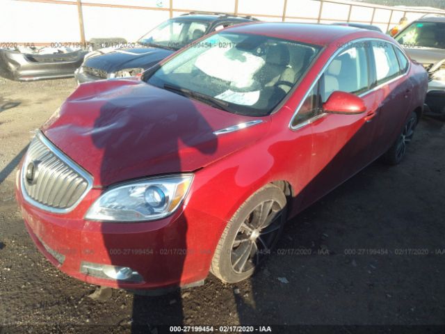 1G4PR5SK1H4112533 - 2017 BUICK VERANO SPORT TOURING Maroon photo 2