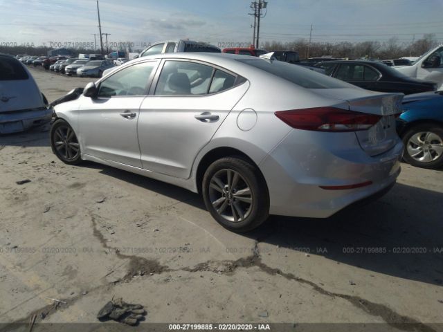 5NPD84LF6JH302639 - 2018 HYUNDAI ELANTRA SEL/VALUE/LIMITED Silver photo 3