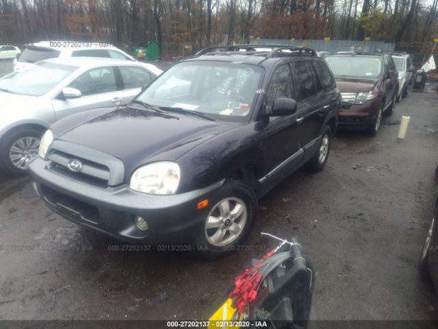 KM8SC73E85U894955 - 2005 HYUNDAI SANTA FE GLS/LX Blue photo 2