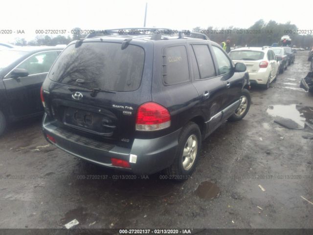 KM8SC73E85U894955 - 2005 HYUNDAI SANTA FE GLS/LX Blue photo 4