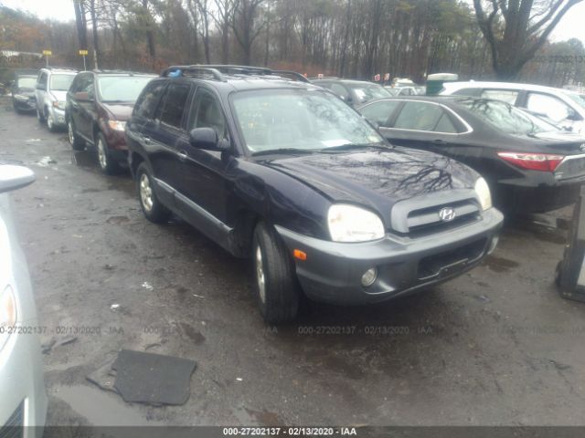 KM8SC73E85U894955 - 2005 HYUNDAI SANTA FE GLS/LX Blue photo 6