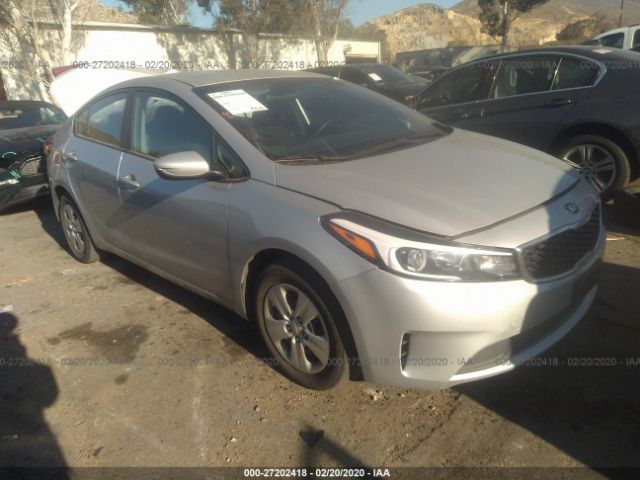 3KPFK4A72JE258309 - 2018 KIA FORTE LX Silver photo 1