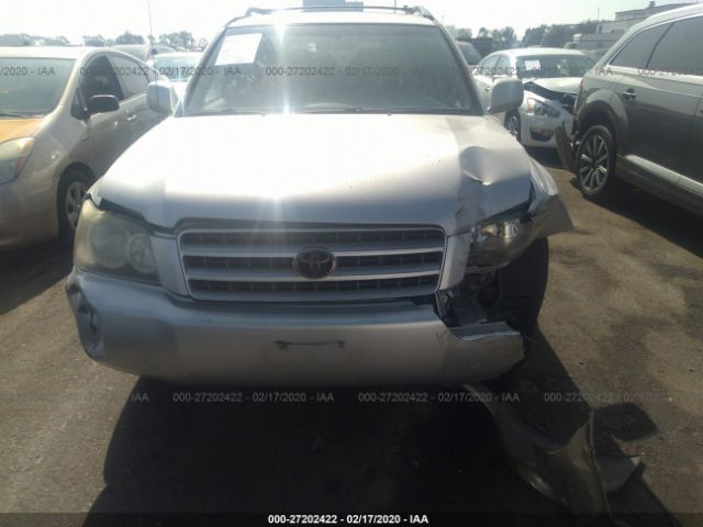 JTEGF21AX20066537 - 2002 TOYOTA HIGHLANDER LIMITED Silver photo 6