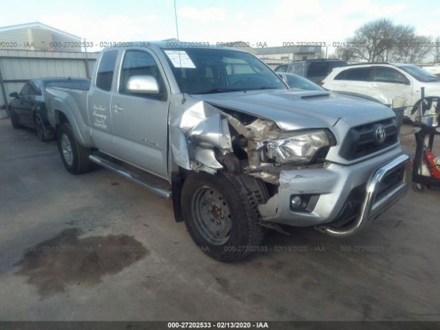 5TFTU4GN4CX019446 - 2012 TOYOTA TACOMA PRERUNNER ACCESS CAB Silver photo 1