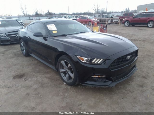 1FA6P8AM3F5427244 - 2015 FORD MUSTANG  Black photo 1