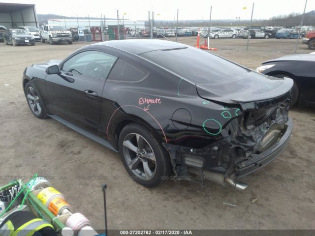 1FA6P8AM3F5427244 - 2015 FORD MUSTANG  Black photo 3