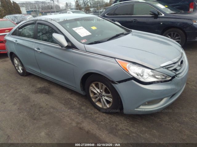 5NPEB4AC5DH610680 - 2013 HYUNDAI SONATA GLS Light Blue photo 1