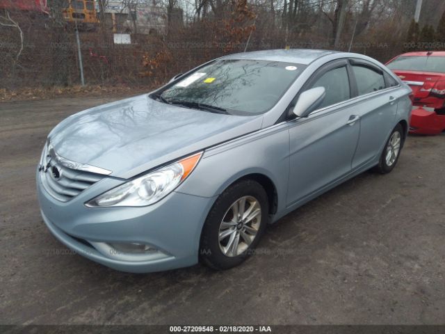 5NPEB4AC5DH610680 - 2013 HYUNDAI SONATA GLS Light Blue photo 2