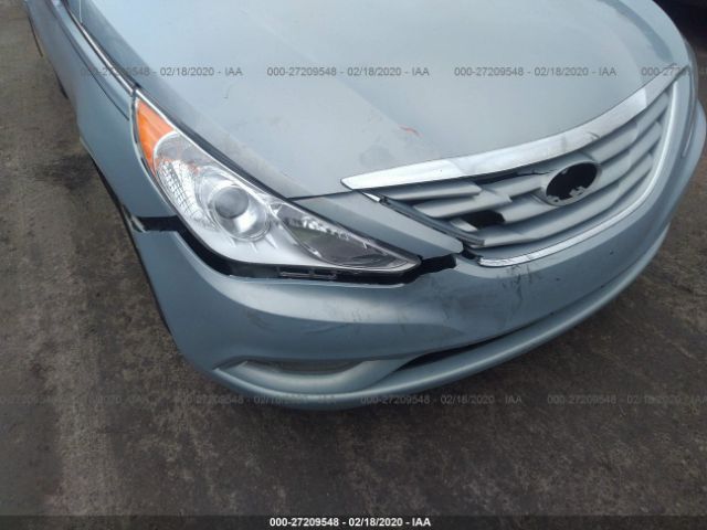 5NPEB4AC5DH610680 - 2013 HYUNDAI SONATA GLS Light Blue photo 6