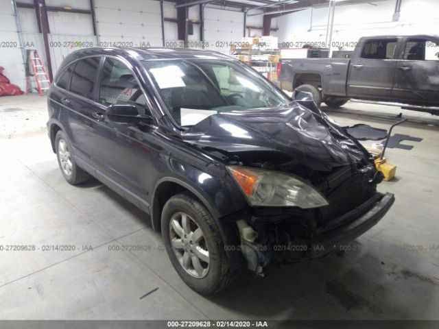 JHLRE48748C078652 - 2008 HONDA CR-V EXL Black photo 1