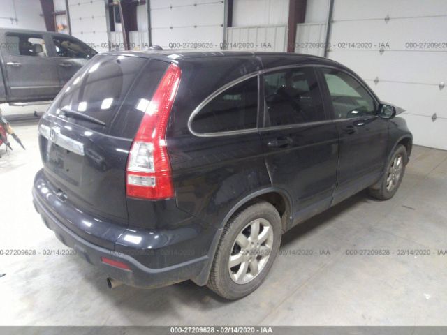 JHLRE48748C078652 - 2008 HONDA CR-V EXL Black photo 4