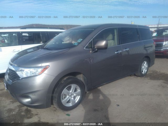 JN8AE2KP2F9124999 - 2015 NISSAN QUEST S/SV/SL/PLATINUM Gray photo 2