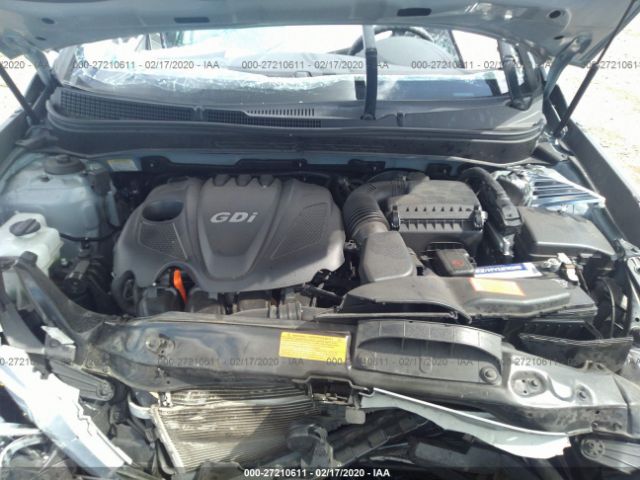 5NPEB4AC5DH538282 - 2013 HYUNDAI SONATA GLS Gray photo 10