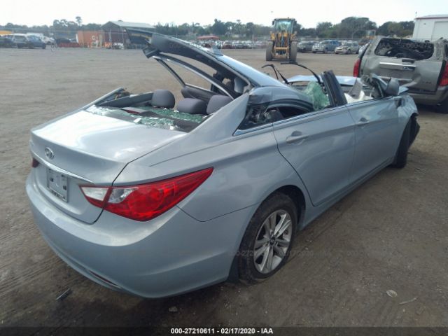 5NPEB4AC5DH538282 - 2013 HYUNDAI SONATA GLS Gray photo 4