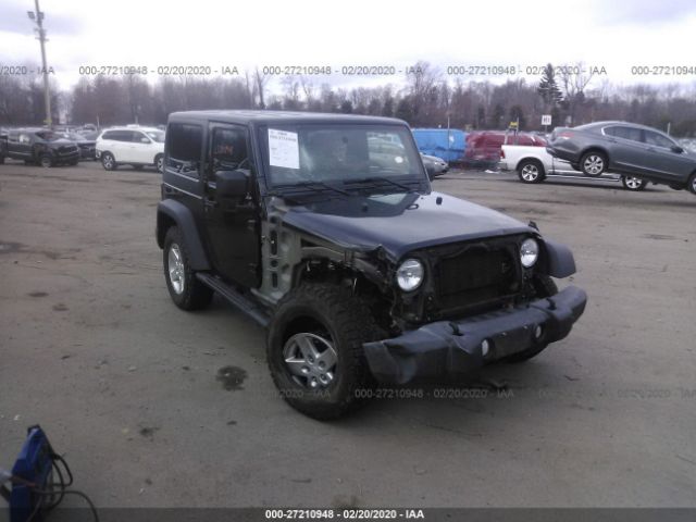 1C4AJWAG3EL185781 - 2014 JEEP WRANGLER SPORT Black photo 1