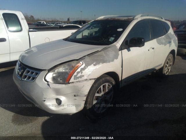 JN8AS5MT8DW525573 - 2013 NISSAN ROGUE S/SV White photo 2