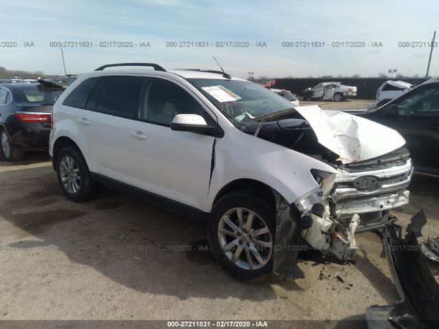 2FMDK3JCXCBA52935 - 2012 FORD EDGE SEL White photo 1