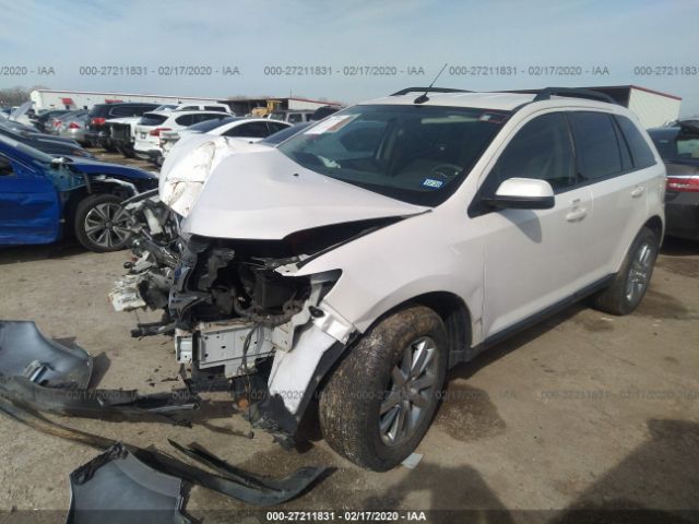 2FMDK3JCXCBA52935 - 2012 FORD EDGE SEL White photo 2