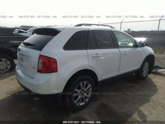 2FMDK3JCXCBA52935 - 2012 FORD EDGE SEL White photo 4