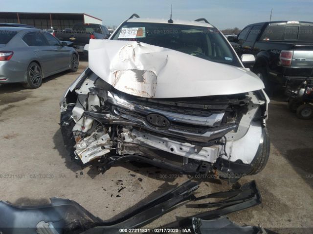 2FMDK3JCXCBA52935 - 2012 FORD EDGE SEL White photo 6