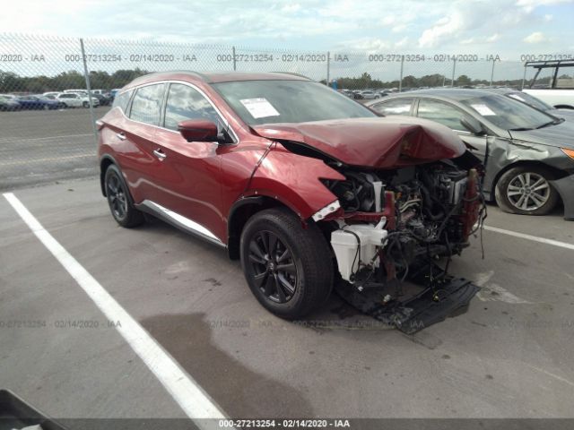 5N1AZ2MG6HN143736 - 2017 NISSAN MURANO S/SL/SV/PLATINUM Burgundy photo 1